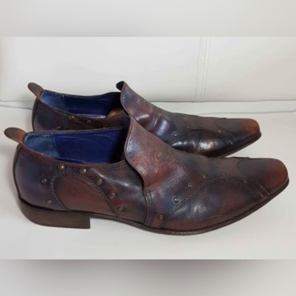 MARK NASON DRAGOON CASUAL SHOE MADE IN ITALY "GENUINE LEATHER" MEN'S SZ9 "USED" - Picture 3 of 9